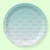 Einfacher bearbeitbarer Name | Bearbeitbar beliebi Pappteller