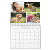 Einfacher benutzerdefinierter Fotocollage 4 pro Mo Kalender (Feb 2027)