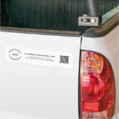 Einfacher benutzerdefinierter Geschäftslogo-QR-Cod Autoaufkleber (Auf Lkw)