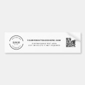 Einfacher benutzerdefinierter Geschäftslogo-QR-Cod Autoaufkleber (Vorne)
