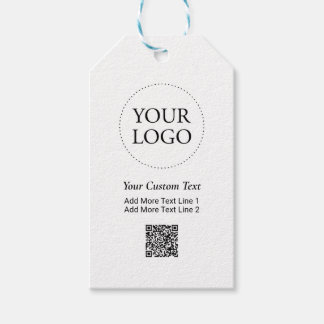 Einfacher benutzerdefinierter Geschäftslogo-QR-Cod Geschenkanhänger