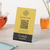Einfacher benutzerdefinierter Google-Rezensions-QR Sockelschild (In SItu)