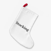 Einfacher benutzerdefinierter kleiner doppelseitig weihnachtsstrumpf (Vorderansicht (hängend))