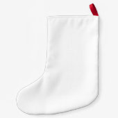 Einfacher benutzerdefinierter kleiner doppelseitig weihnachtsstrumpf (Rückseite)