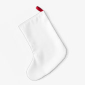 Einfacher benutzerdefinierter kleiner doppelseitig weihnachtsstrumpf (Rückseite (Hängend))