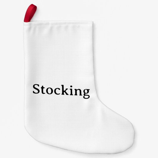 Einfacher benutzerdefinierter kleiner doppelseitig weihnachtsstrumpf (Vorderseite)