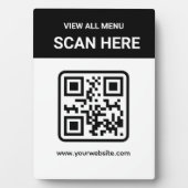 Einfacher benutzerdefinierter moderner QR-Code | D Fotoplatte (Vorderseite)