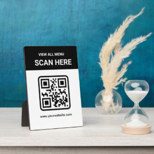 Einfacher benutzerdefinierter moderner QR-Code D Fotoplatte