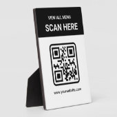 Einfacher benutzerdefinierter moderner QR-Code | D Fotoplatte (Seite)
