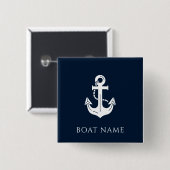 Einfacher benutzerdefinierter nautischer Bootsname Button (Vorne & Hinten)