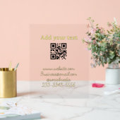 einfacher benutzerdefinierter QR-Code, fügen Sie I Acrylschild (Hochzeit)