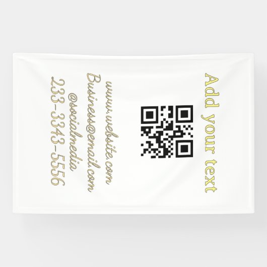 einfacher benutzerdefinierter QR-Code, fügen Sie I Banner (Horizontal)