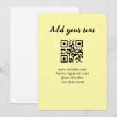 einfacher benutzerdefinierter QR-Code, fügen Sie I Einladung (Vorne/Hinten)
