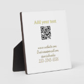 einfacher benutzerdefinierter QR-Code, fügen Sie I Fotoplatte (Vorderseite)