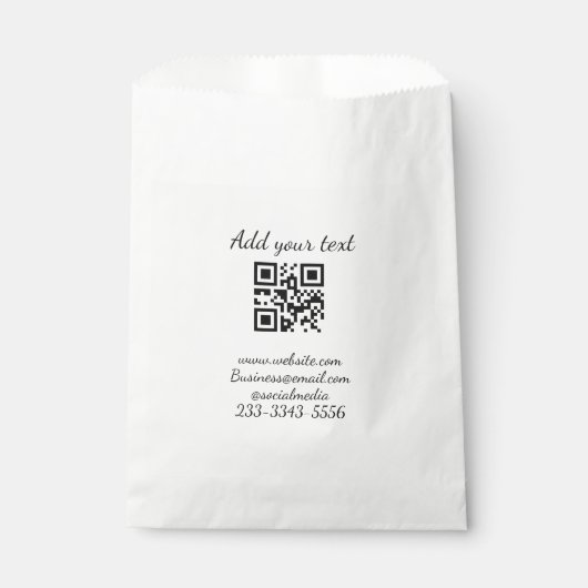einfacher benutzerdefinierter QR-Code, fügen Sie I Geschenktütchen (Vorderseite)