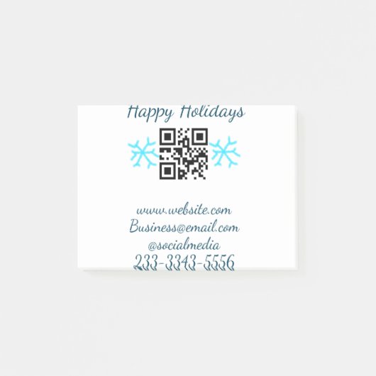 einfacher benutzerdefinierter QR-Code, fügen Sie I Post-it Klebezettel (Vorderseite)