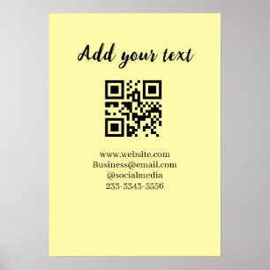einfacher benutzerdefinierter QR-Code, fügen Sie I Poster