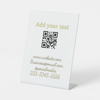 einfacher benutzerdefinierter QR-Code, fügen Sie I Sockelschild