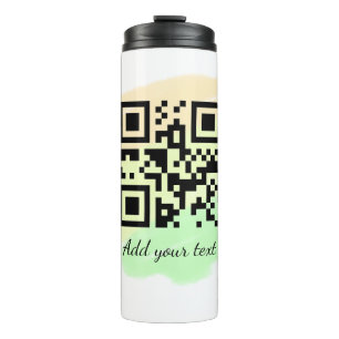 einfacher benutzerdefinierter QR-Code, fügen Sie I Thermosbecher
