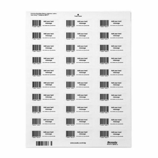 einfacher benutzerdefinierter Strichcode hinzufüge (Vorne)