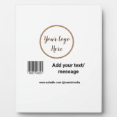 einfacher benutzerdefinierter Strichcode hinzufüge Fotoplatte (Vorderseite)