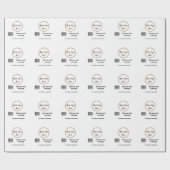 einfacher benutzerdefinierter Strichcode hinzufüge Geschenkpapier (Flach)