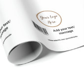 einfacher benutzerdefinierter Strichcode hinzufüge Geschenkpapier (Rolleneckpunkt)