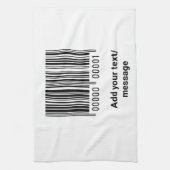 einfacher benutzerdefinierter Strichcode hinzufüge Geschirrtuch (Vertikal)