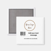 einfacher benutzerdefinierter Strichcode hinzufüge Magnet (Vorderseite/Rückseite)