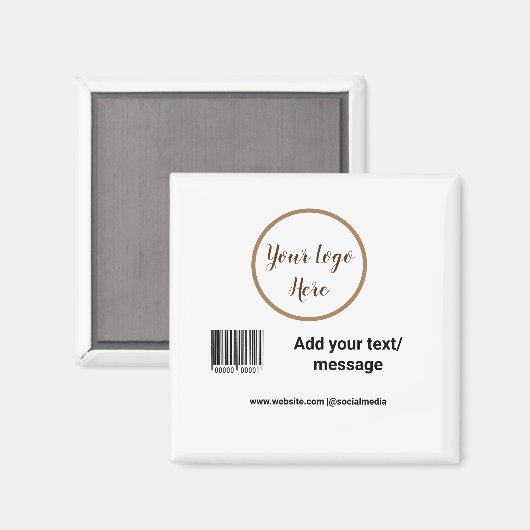 einfacher benutzerdefinierter Strichcode hinzufüge Magnet (Vorderseite/Rückseite)