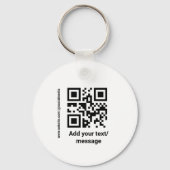 einfacher benutzerdefinierter Strichcode hinzufüge Schlüsselanhänger (Vorderseite)