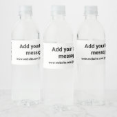 einfacher benutzerdefinierter Strichcode hinzufüge Wasserflaschenetikett (Flaschen)