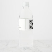 einfacher benutzerdefinierter Strichcode hinzufüge Wasserflaschenetikett (Rückseite)