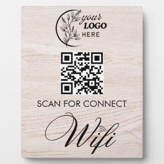 Einfacher benutzerdefinierter Wifi-Netzwerk-QR-Cod Fotoplatte