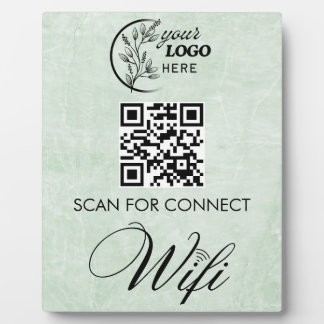 Einfacher benutzerdefinierter Wifi-Netzwerk-QR-Cod Fotoplatte
