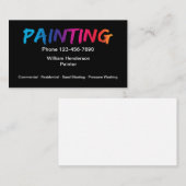 Einfacher beruflicher Maler Businesscards Visitenkarte (Vorne/Hinten)