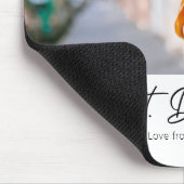 Einfacher bester Vater je ein Foto Mousepad (Ecke)