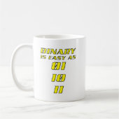 Einfacher Binärer Lustiger Becher Kaffeetasse (Links)