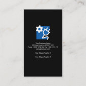 Einfacher Birnen-Blitzlicht-Strahl elektrisch Visitenkarte (Rückseite)