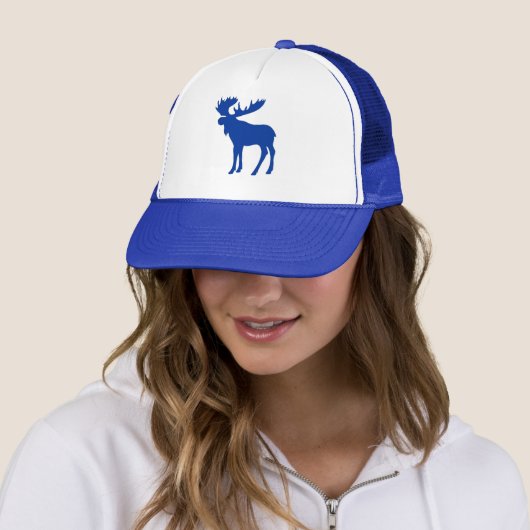 Einfacher blauer Elchhut Truckerkappe (Beispiel)