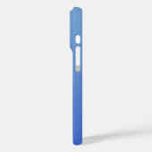 Einfacher blauer Gradient Herz Minimal Script Name Case-Mate iPhone Hülle (Rückseite / Links)