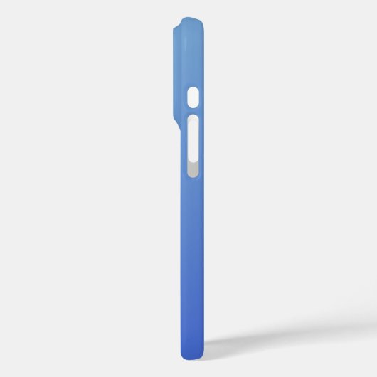 Einfacher blauer Gradient Herz Minimal Script Name Case-Mate iPhone Hülle (Rückseite / Links)