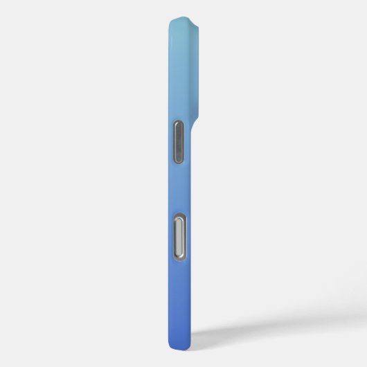 Einfacher blauer Gradient Herz Minimal Script Name Case-Mate iPhone Hülle (Rückseite / Rechts)