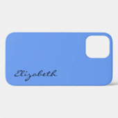 Einfacher blauer Hintergrund Case-Mate iPhone Hülle (Rückseite (Horizontal))