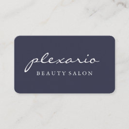 Einfacher BLAUER moderner Schönheits-Salon Visitenkarte