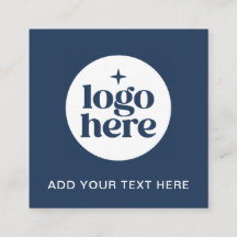 Einfacher blauer QR-Code Business-Logo