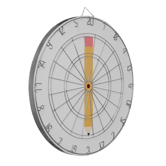 Einfacher Bleistift Dartscheibe (Vorderseite Links)