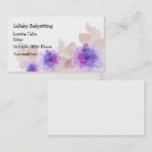 Einfacher Blumenbabysitter Visitenkarte (Vorne/Hinten)
