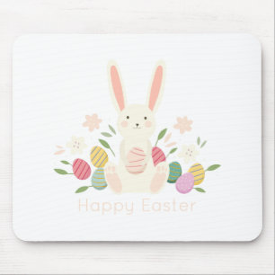 Einfacher BlumenOSTERHASE Mousepad