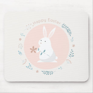 Einfacher BlumenOSTERHASE Mousepad